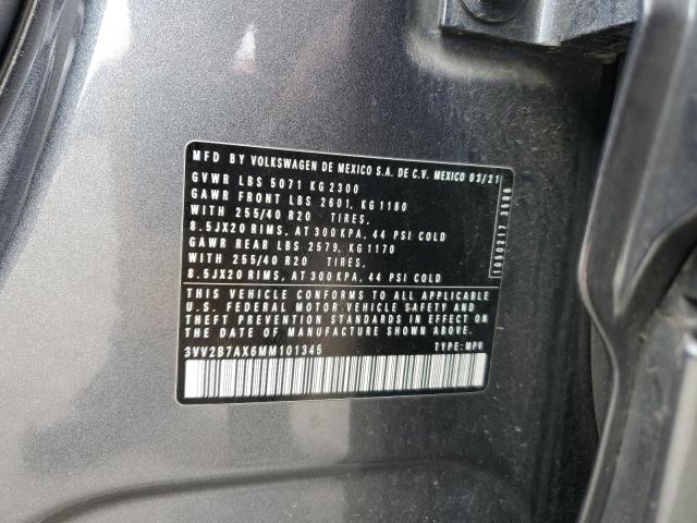 2021 VOLKSWAGEN TIGUAN SE - 3VV2B7AX6MM101345