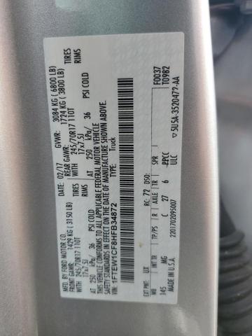 2017 FORD F150 SUPER - 1FTEW1CF8HFB34872