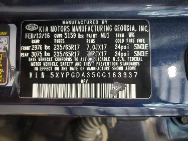 2016 KIA SORENTO LX - 5XYPGDA35GG163337