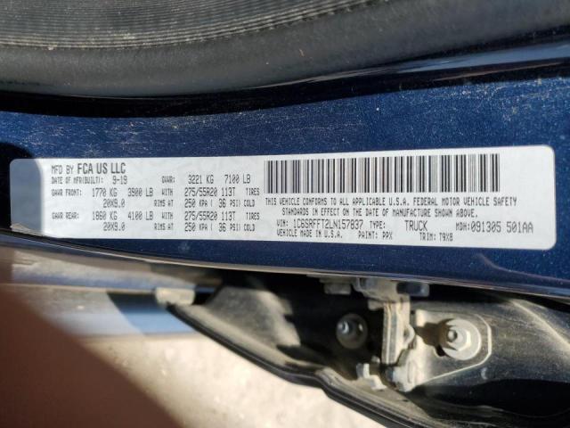 2020 RAM 1500 BIG H 1C6SRFFT2LN157837