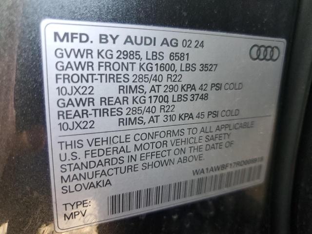 2024 AUDI SQ8 PREMIU WA1AWBF17RD008918