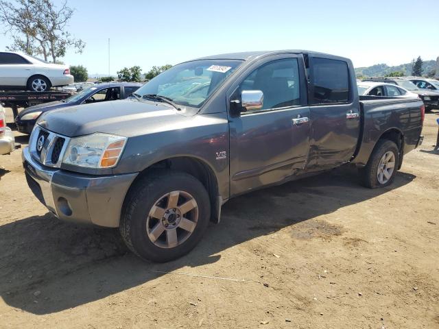NISSAN TITAN XE 2004 gray  gas 1N6AA07AX4N585921 photo #1