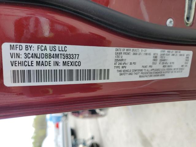 2021 JEEP COMPASS LA 3C4NJDBB4MT593377