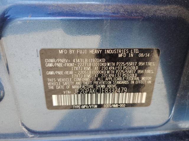 2014 SUBARU XV CROSSTR - JF2GPAKC1E8332479