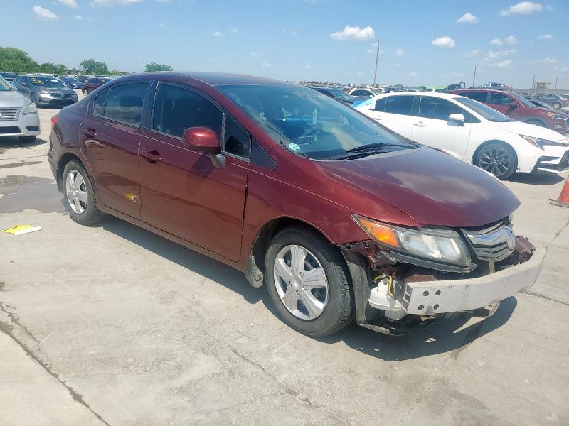Vin: 19xfb2f57ce049355, lot: 53837705, honda civic lx 20124