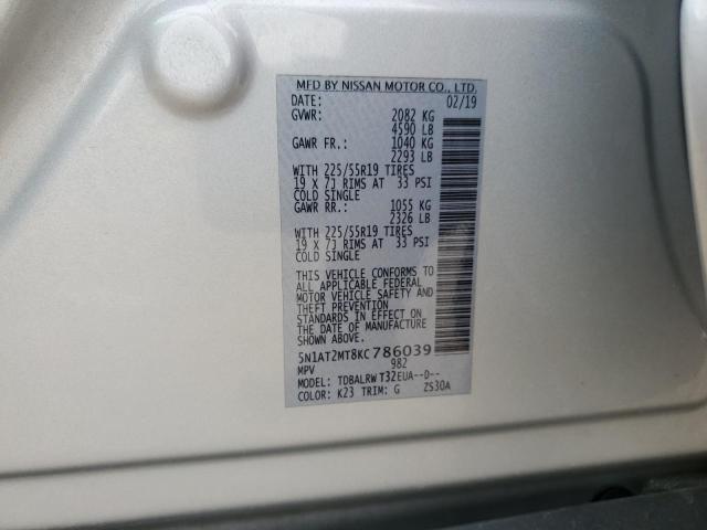 2019 NISSAN ROGUE S - 5N1AT2MT8KC786039