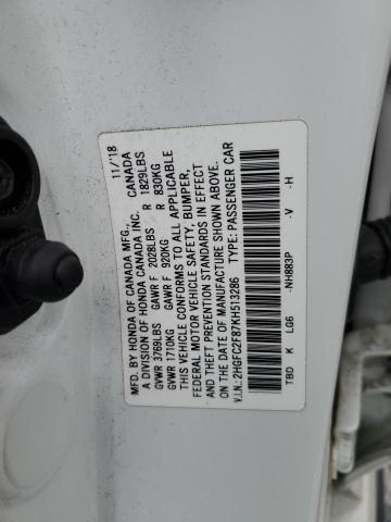 2019 HONDA CIVIC SPOR - 2HGFC2F87KH513286