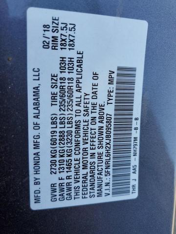 2018 HONDA ODYSSEY LX 5FNRL6H2XJB095807
