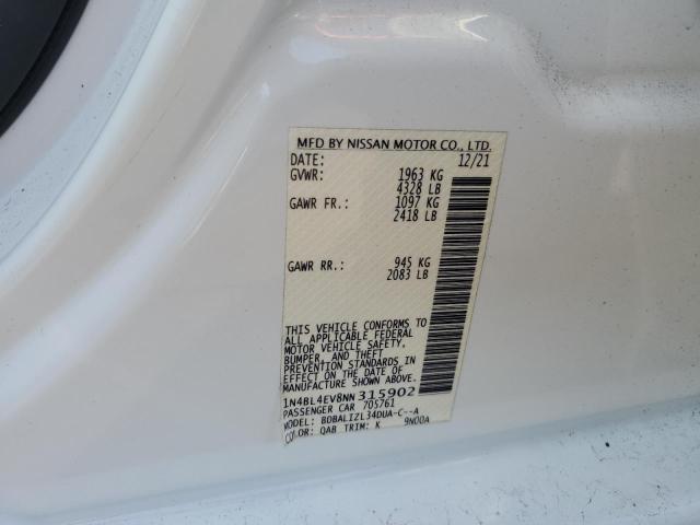 2022 NISSAN ALTIMA SL - 1N4BL4EV8NN315902