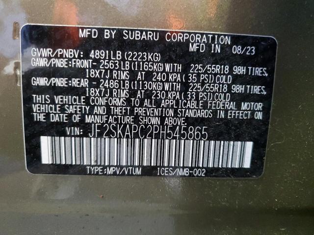 2023 SUBARU FORESTER L - JF2SKAPC2PH545865