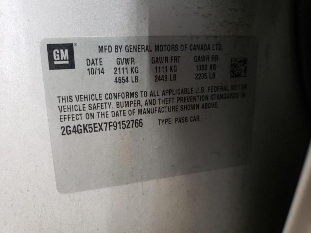 2015 BUICK REGAL 2G4GK5EX7F9152766