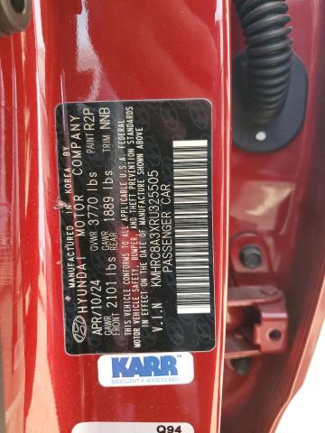 2024 HYUNDAI VENUE SEL KMHRC8A3XRU325505