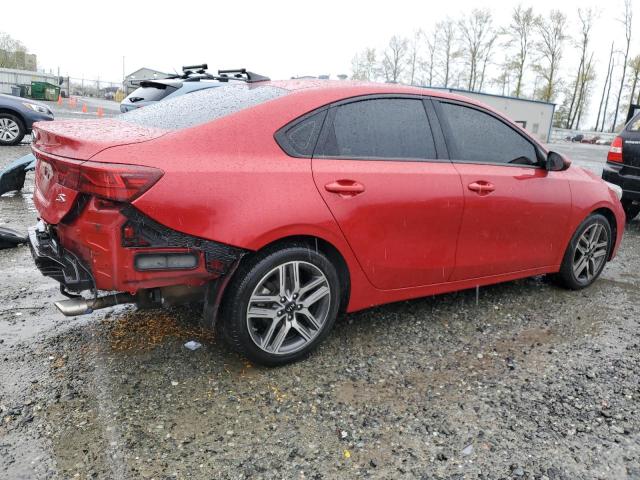Vin: 3kpf34ad6ke105436, lot: 52381675, kia forte gt line 20193