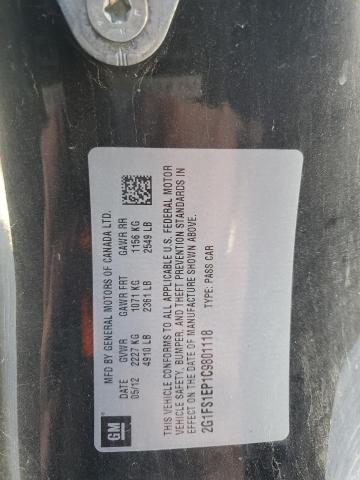 2g1fs1ep1c9801118 - 2012 Chevrolet camaro zl1 - #52301985