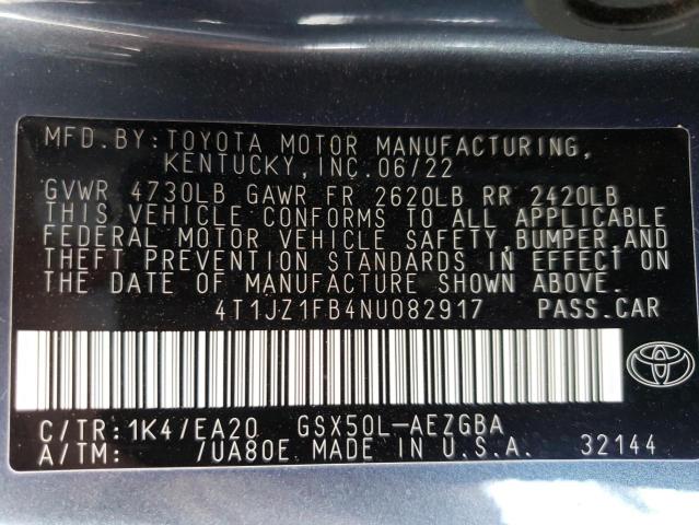 2022 TOYOTA AVALON XLE - 4T1JZ1FB4NU082917