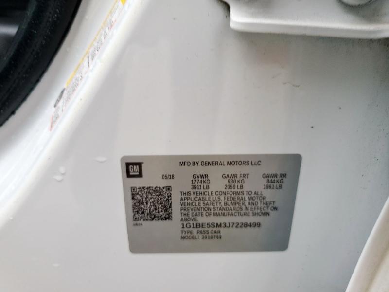 2018 CHEVROLET CRUZE LT - 1G1BE5SM3J7228499