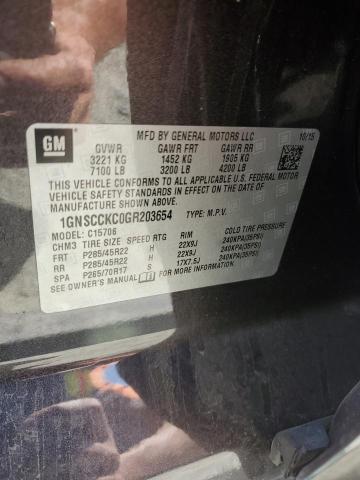 2016 CHEVROLET TAHOE C150 1GNSCCKC0GR203654