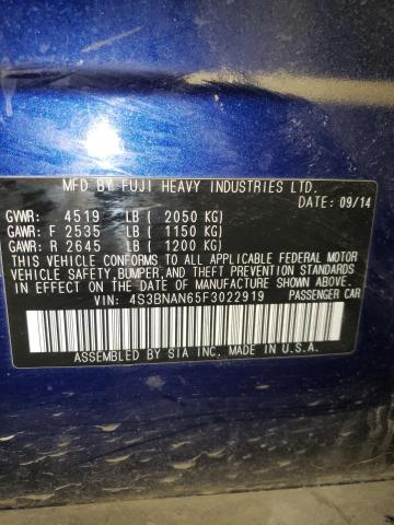 2015 SUBARU LEGACY 2.5 - 4S3BNAN65F3022919