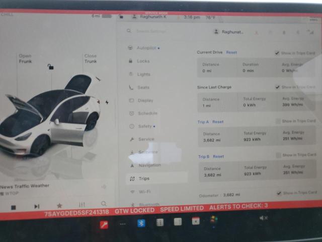 2025 TESLA MODEL Y - 7SAYGDED5SF241318