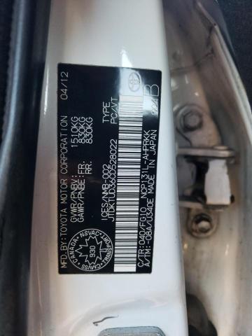 2012 TOYOTA YARIS - JTDKTUD36CD528022