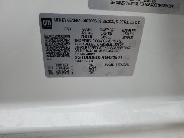 2024 GMC SIERRA K15 - 3GTUUDED5RG433864