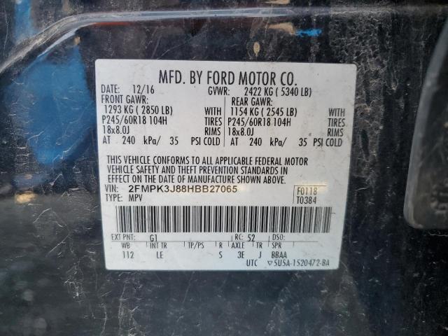 2017 FORD EDGE SEL - 2FMPK3J88HBB27065