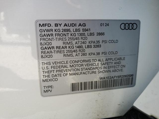 2024 AUDI Q5 E PREMI WA1E2AFY6R2062596