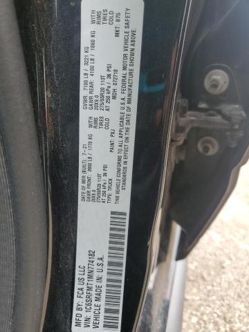 2021 RAM 1500 BIG H - 1C6SRFMT1MN774182