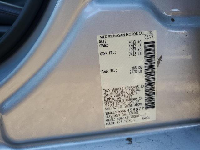 2023 NISSAN ALTIMA SR - 1N4BL4CWXPN358877