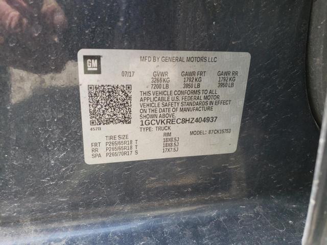 2017 CHEVROLET SILVERADO - 1GCVKREC8HZ404937
