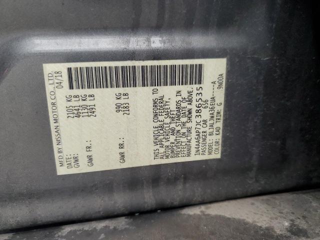 2018 NISSAN MAXIMA 3.5 - 1N4AA6AP7JC386535