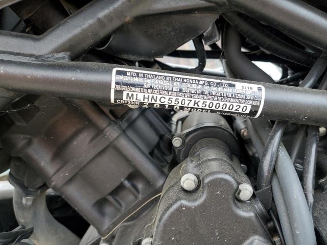 2019 HONDA CBF300 N MLHNC5507K5000020