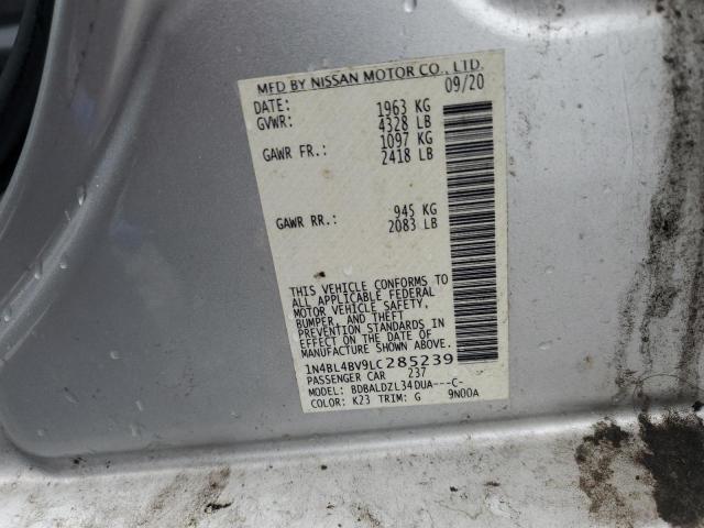 2020 NISSAN ALTIMA S - 1N4BL4BV9LC285239