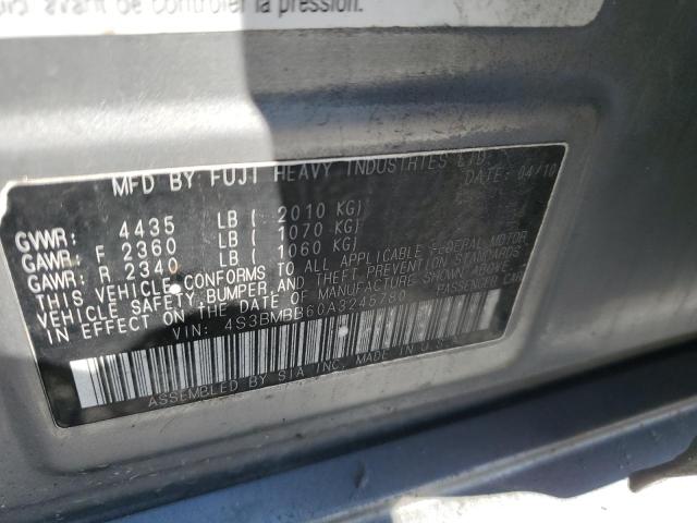 2010 SUBARU LEGACY 2.5 - 4S3BMBB60A3245780