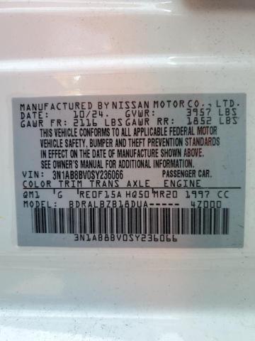 2025 NISSAN SENTRA S - 3N1AB8BV0SY236066