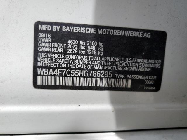 2017 BMW 430I GRAN - WBA4F7C55HG786295