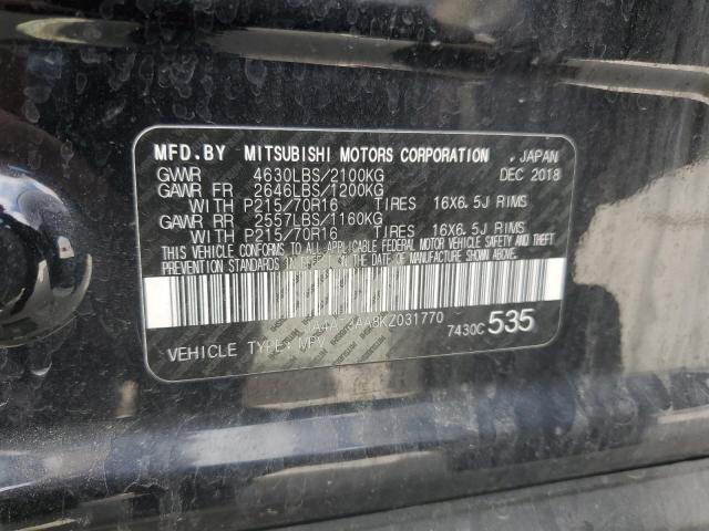 2019 MITSUBISHI ECLIPSE CR - JA4AT3AA8KZ031770