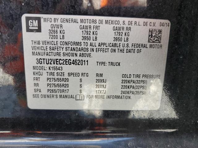 2014 GMC SIERRA K15 - 3GTU2VEC2EG462011