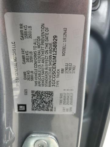 2021 CHEVROLET COLORADO L - 1GCGSCEN1M1258929