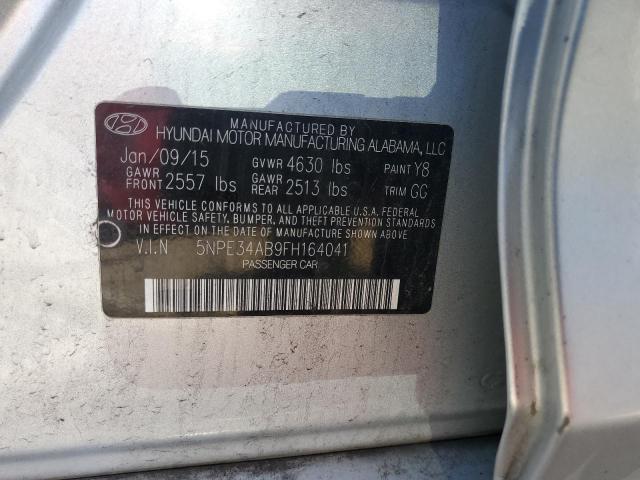 2015 HYUNDAI SONATA SPO 5NPE34AB9FH164041
