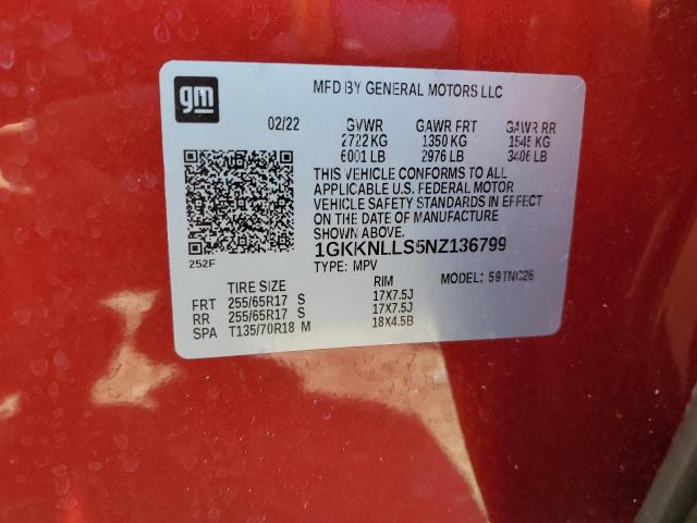 2022 GMC ACADIA AT4 - 1GKKNLLS5NZ136799