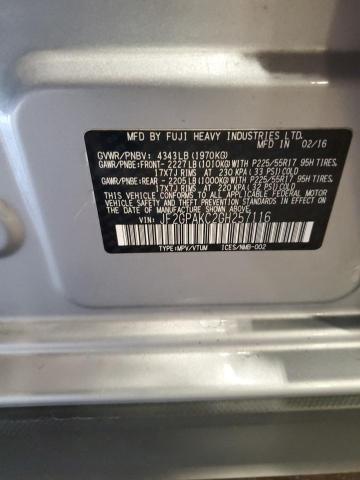 2016 SUBARU CROSSTREK - JF2GPAKC2GH257116
