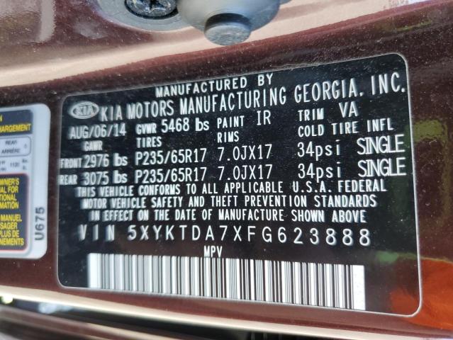 2015 KIA SORENTO LX - 5XYKTDA7XFG623888