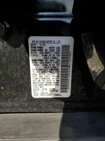 2016 NISSAN ROGUE S - JN8AT2MV0GW152093
