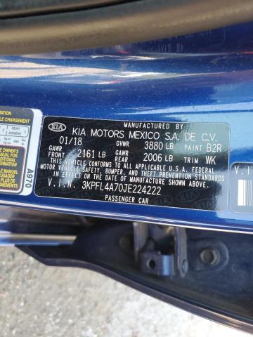 2018 KIA FORTE LX - 3KPFL4A70JE224222