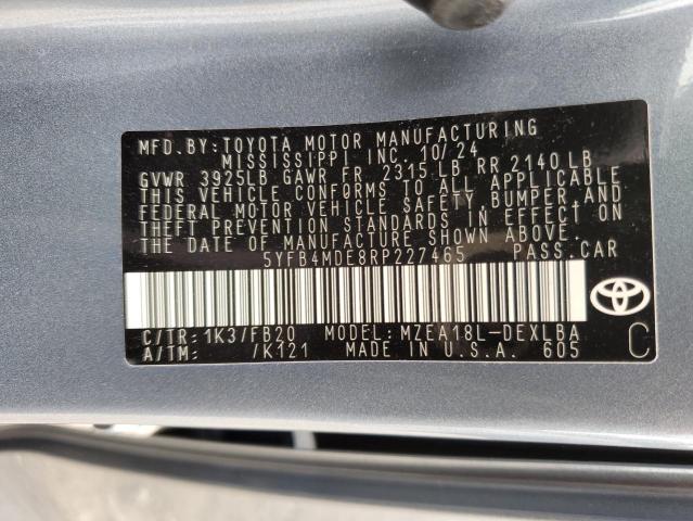 2024 TOYOTA COROLLA LE - 5YFB4MDE8RP227465