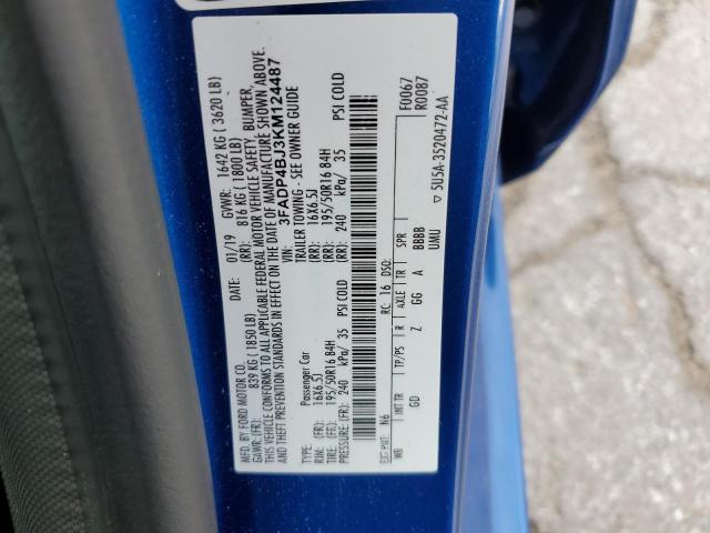2019 FORD FIESTA SE - 3FADP4BJ3KM124487