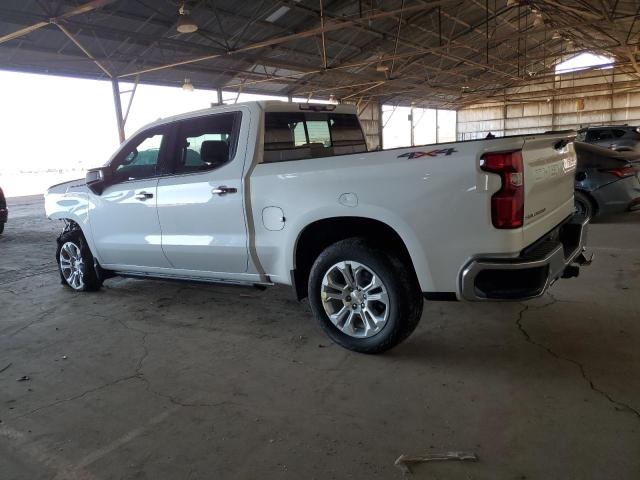 CHEVROLET SILVERADO 2023 white  diesel 1GCUDGE80PZ222282 photo #3