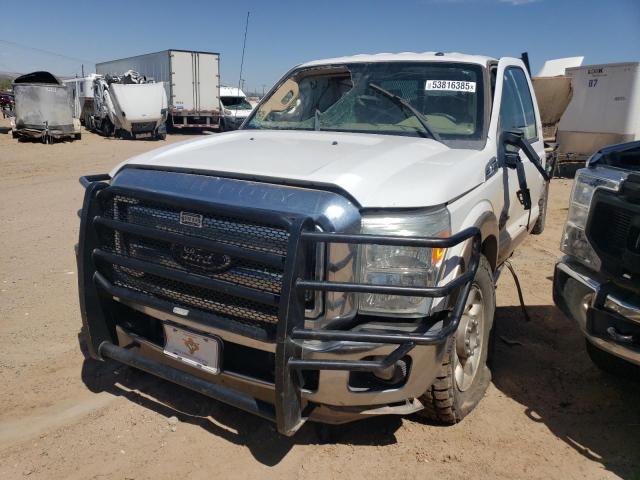 FORD F350 SUPER 2011 white crew pic diesel 1FT8W3BT3BEA84590 photo #1