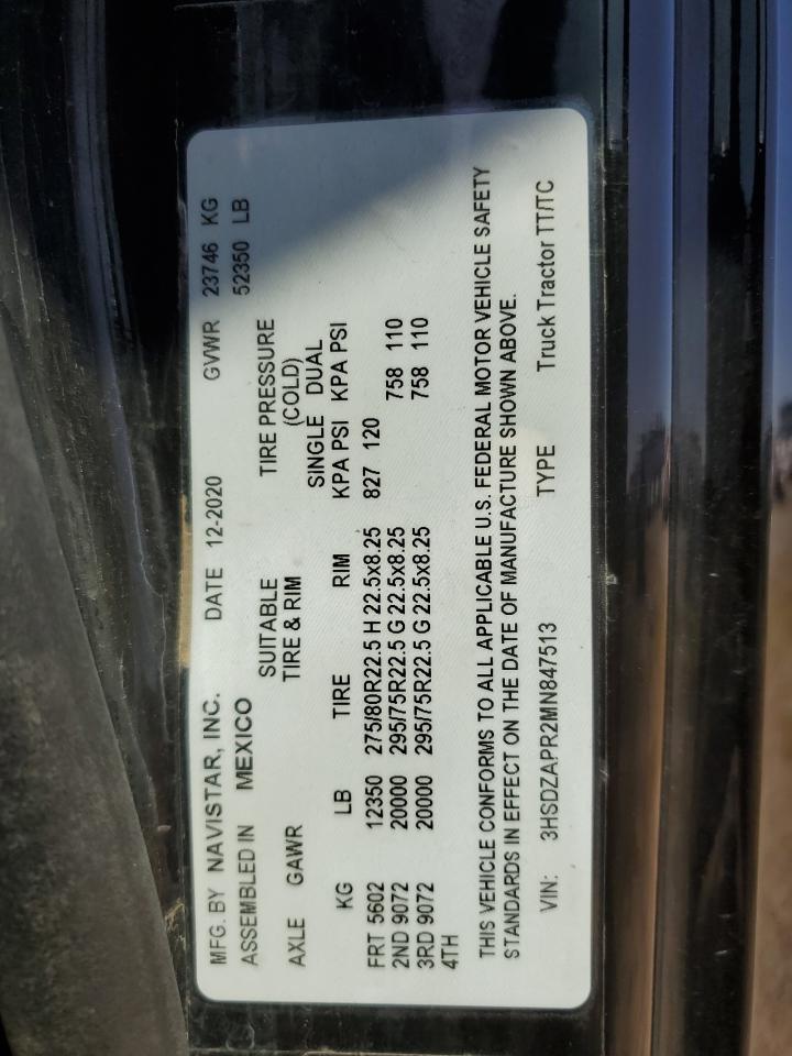 Lot #3282322305 2021 INTERNATIONAL LT625